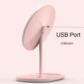 Aquacubic LED Makeup Mirror light Touch switch Screen Adjustable light Portable USB Rechargeable 0-60 Rotation angle round shape